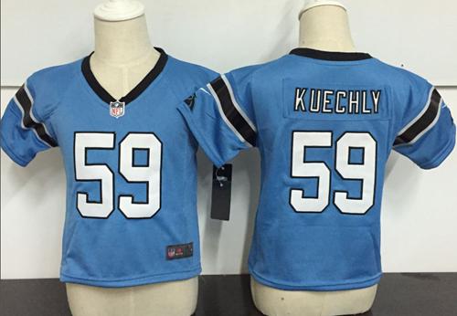 Toddler Nike Panthers #59 Luke Kuechly Blue Alternate Stitched NFL Elite Jersey